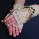 Order Women's knitted fingerless gloves Play with wool. Warm Yarn. Livemaster. . Mitts Фото №3