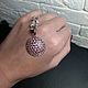 Order Drop pendant with zircon, pink pendant, drop pendant. Irina Moro. Livemaster. . Pendants Фото №3