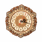 Для дома и интерьера handmade. Livemaster - original item Wooden clock small round 