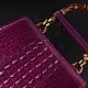Сумка женская из натуральной кожи крокодила IMA0792N1. Классическая сумка. CrocShop товары из экзотической кожи. Ярмарка Мастеров.  Фото №4