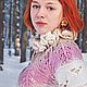 "С-Нежная королева" Авторское платье спицами из шерсти и мох, Платья, Томск,  Фото №1