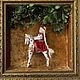 Интерьерная кукла "Аленка на коне". Интерьерная кукла. Кот в пенсне. Интернет-магазин Ярмарка Мастеров.  Фото №2