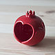 Garnet with a big heart. Candlesticks. Hill & Mill. My Livemaster. Фото №4