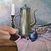 Oil painting. Male still life