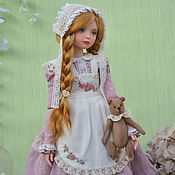 Collectible textile doll Zhenya