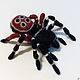 Brooch Spider Eresus cinnaberinus (Ladybird), Brooches, Moscow,  Фото №1