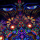 Meditative fluorescent canvas 'Observer». Ritual attributes. Fractalika. My Livemaster. Фото №6