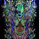 Glowing psychedelic canvas Fairy Fenix . Ritual attributes. Fractalika. Online shopping on My Livemaster.  Фото №2