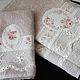 Order PINK BOUQUETS-towels with a cuff and lace in the assortment. HOME TEXTILE (jannet). Livemaster. . Towels Фото №3