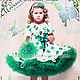 Baby dress 'White green peas' Art.326. Childrens Dress. ModSister/ modsisters. Интернет-магазин Ярмарка Мастеров.  Фото №2