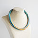 Striped Beaded Necklace. Necklace. Handmade by Svetlana Sin. Online shopping on My Livemaster.  Фото №2