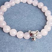 Украшения handmade. Livemaster - original item Baby Bear bracelet, quartz, silver.. Handmade.