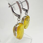 Украшения handmade. Livemaster - original item Amber earrings, light Baltic amber. Handmade.