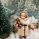 Авторская ватная игрушка «Девочка февочка», Елочные игрушки, Калининград,  Фото №1