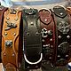  "Валькирии". Ошейники. SOLVI antique leather. Ярмарка Мастеров.  Фото №5