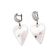 Opal earrings, heart earrings, opal earrings in silver. Earrings. Irina Moro. My Livemaster. Фото №5