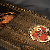 Икона деревянная Спиридон Тримифунтский
