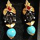 Винтаж: Серьги Michal Negrin Израиль. Серьги винтажные. ANTIQUE THINGS    (НАТАЛЬЯ). Интернет-магазин Ярмарка Мастеров.  Фото №2