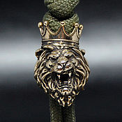 Материалы для творчества handmade. Livemaster - original item Lion king bead for lanyard, pendant, paracord, keychain. Handmade.