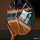 Часы настенные с эпоксидной смолой ,,Море,,. Декор. WOOD_ART_159. Интернет-магазин Ярмарка Мастеров.  Фото №2