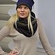 A set of knitted cap, beanie and Snood. Headwear Sets. Olga Lado. My Livemaster. Фото №5