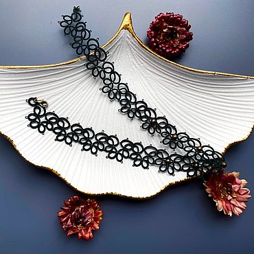 Украшения ручной работы. Ярмарка Мастеров - ручная работа Чокер фриволите. Handmade.