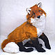 Лисичка. Тедди Зверята. Teddy Realistic Toys. Ярмарка Мастеров.  Фото №4