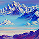 The picture with the mountains 'Soaring Himalayas' oil on canvas. Pictures. Multicolor Gallery. Online shopping on My Livemaster.  Фото №2