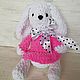 Soft toys: Bunny knitted 30 cm. Marshmallow tender Bunny