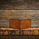 Оранжевый кошелёк из состаренной кожи. Кошельки. Creative Leather Workshop. Ярмарка Мастеров.  Фото №4