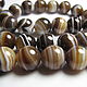Brown agate, coffee with milk 10 mm, Beads1, Dolgoprudny,  Фото №1