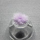 Fur pompom Lilac 3 cm natural mink fur. Beads1. agraf. Online shopping on My Livemaster.  Фото №2