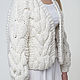 Кардиган-бомбер крупной вязки. Кардиганы. FULL OF WOOL. Ярмарка Мастеров.  Фото №4