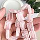 Розовый кварц 13*18мм бусины прямоугольник. Бусины. Anis shop наборы камни фурнитура. Интернет-магазин Ярмарка Мастеров.  Фото №2