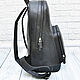Order Backpack made of genuine leather, vintage-style, author's work!. SHOES&BAGS. Livemaster. . Backpacks Фото №3