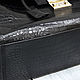 Order Men's briefcase made of genuine crocodile leather, black color!. SHOES&BAGS. Livemaster. . Brief case Фото №3