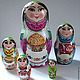 Matryoshka 'tatarochka'quintuple, Dolls1, Ufa,  Фото №1