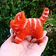 Котик из шерсти "Рыжик". Войлочная игрушка. Валяние с любовью (lovely-felting). Ярмарка Мастеров.  Фото №4
