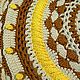 Knitted colorful carpet of mandala cord Sunny beach. Carpets. knitted handmade rugs (kovrik-makrame). My Livemaster. Фото №6