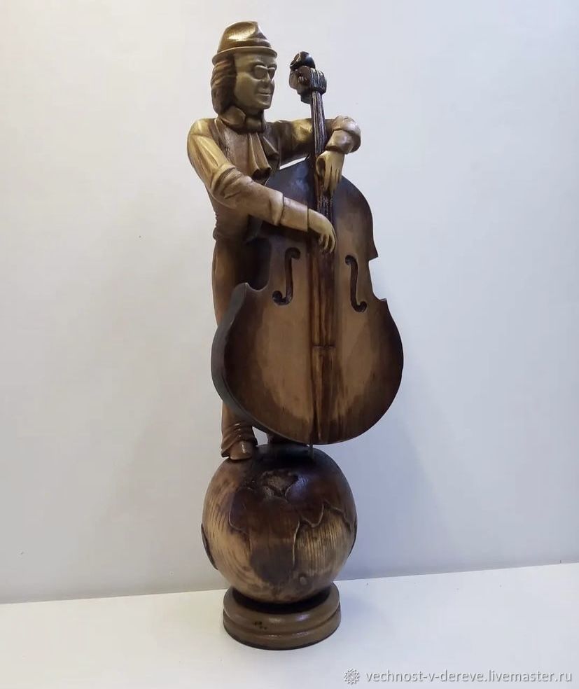 Скульптуры: Контрабасист в интернет-магазине Ярмарка Мастеров по цене ...