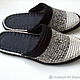Slippers - flip flops ( cotton black and white )). Slippers. Makosh. My Livemaster. Фото №6