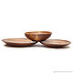 Set of wooden plates (3 pcs) made of fir. TN32. Plates. ART OF SIBERIA. Online shopping on My Livemaster.  Фото №2