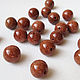 Aventurine 10 mm, beads ball smooth, brown stone, Beads1, Ekaterinburg,  Фото №1