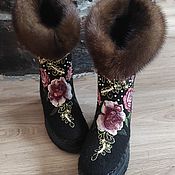 Обувь ручной работы handmade. Livemaster - original item boots: Embroidered boots 
