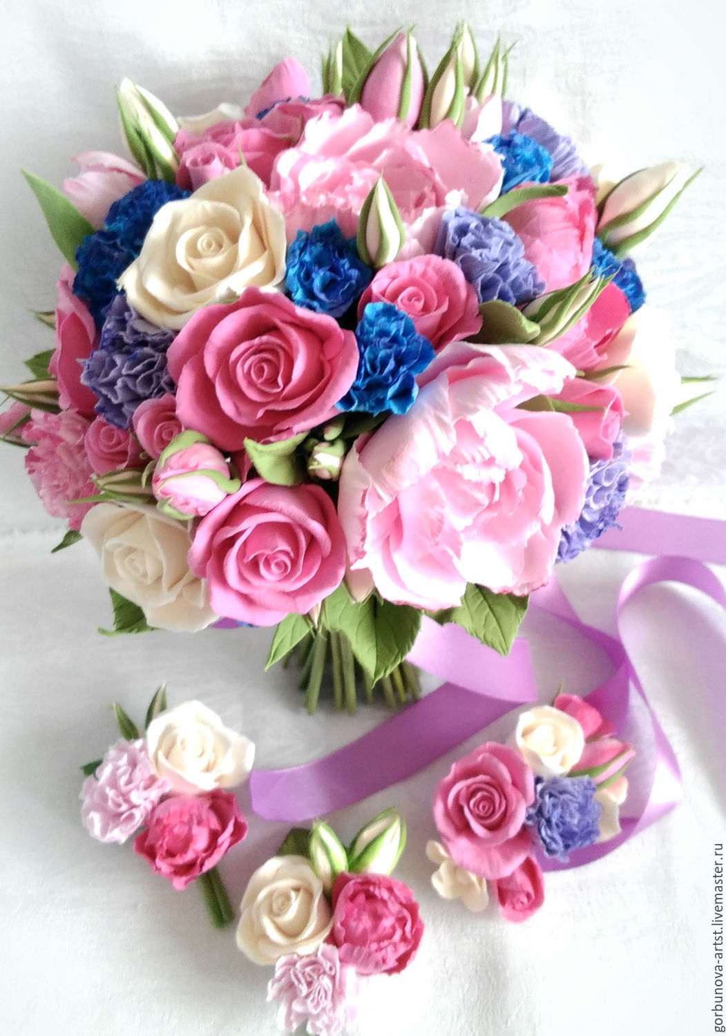 wedding-bouquet-made-of-polymer-clay-bright-moment