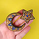 Set of brooches made of beads Month and Star brooch, Oriental jewelry, Brooches, Smolensk,  Фото №1