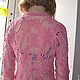 Заказать Жакет "Розовое сияние". Nata Irish lace (BelayaNataliya). Ярмарка Мастеров. . Пиджаки Фото №3