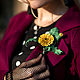 Brooch-pin: Sunny dandelion. Brooches. lanssveta. Online shopping on My Livemaster.  Фото №2