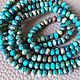 Хризоколла А+++, 4 мм бусины рондель огранка. Бусины. magic beads. Ярмарка Мастеров.  Фото №5