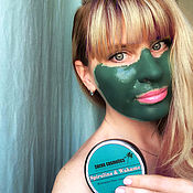 Косметика ручной работы. Ярмарка Мастеров - ручная работа Máscara facial de arcilla verde para el acné para todo tipo de piel. Handmade.